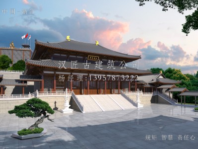 闵行寺庙建筑大殿施工方案设计图